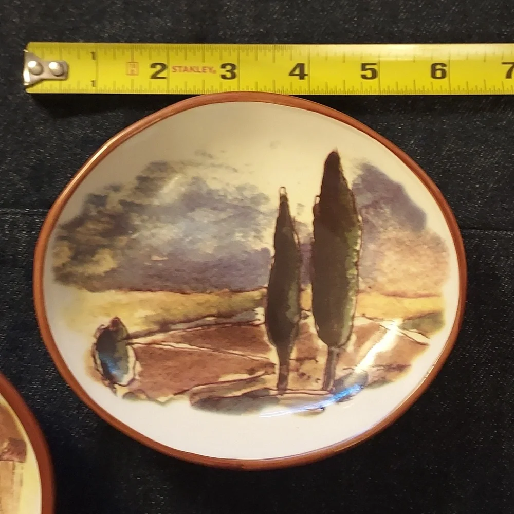 William Sonoma Dipping Bowls Tuscan Theme set of 2